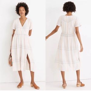 MADEWELL Clara midi dress in plaid